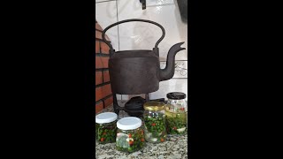 PIMENTA EM CONSERVA CUMARI  RECEITAS DO CAMPO [upl. by Ynaiffit235]