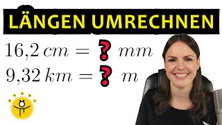 LÄNGEN umrechnen – Meter und Zentimeter Längeneinheiten Tabelle [upl. by Nahem]