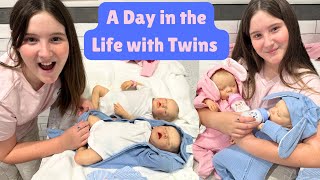 A DAY IN THE LIFE WITH REBORN PREEMIE TWINS [upl. by Oihsoy]