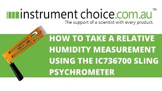 How to Take a Relative Humidity Measurement Using the IC736700 Sling Psychrometer [upl. by Danit296]