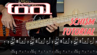 TOOL  Schism  Intro  Step by Step Bass Tutorial [upl. by Kessler]