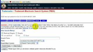 Trademark Search Tutorial [upl. by Cusick]