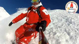 Session Freeride snowboard la Plagne [upl. by Anirhtak]