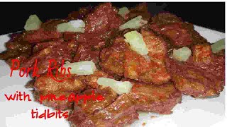 Pork Ribs with Pineapple Tidbits Recipe  How to Cook Yummy Pork Ribs  Jimavs Kitchen [upl. by Silvestro]