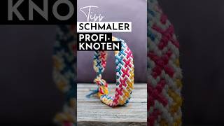 DIYHack für schmale Knoten am Armbandende armband knüpfen diy [upl. by Kristofer]