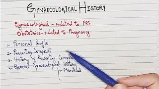 Gynaecological History Taking  MBBS  Part 1 [upl. by Mavra]