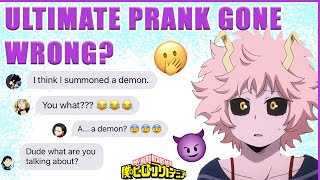 Tokoyamis PRANK GOES WRONG ft ANGRY MINA 😱 BNHA Texts  MHA Chat [upl. by Shanly]