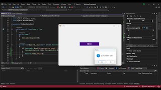 Create a Custom MessageBox in visual studio windows form application 2022 [upl. by Anier]