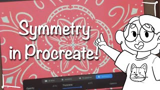 Draw FASTER With The Symmetry Tool On Procreate [upl. by Ettennahs]