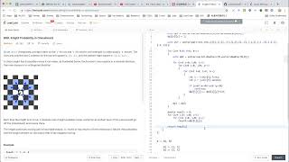 【每日一题】 688Knight Probability in Chessboard 06062019 [upl. by Sadnalor]