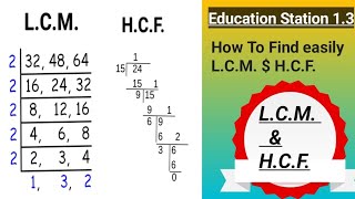 LCM amp HCF  How To Find LCM amp HCF Easily maths educationstation13 [upl. by Navar]