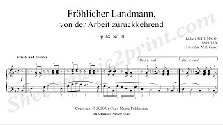 Schumann  The Happy Farmer op 68 no 10 [upl. by Isoj]