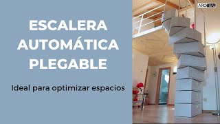 ESCALERA AUTOMÁTICA PLEGABLE optimiza los espacios y aprovecha al máximo los volúmenes [upl. by Llerred]