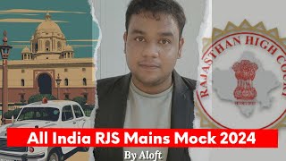 RJS Mains 2024 Free Test Series  All India Open RJS Mains Mock by Aloft [upl. by Drucill160]