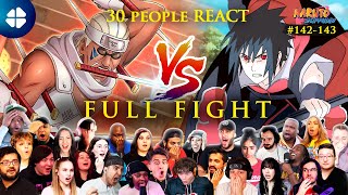 30 People React to KILLER BEE Vs SASUKE Team Taka Full Fight  Naruto Shippuden 142143 [upl. by Atinit161]