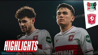 VERLIES in NIJMEGEN amp RODE KAART  NEC  FC Twente 20012024  Highlights [upl. by Aicsila24]