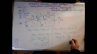 analiza obwodu prądu stałego Rozwiązanie podstawowego obwodu tranzystora Analiza prądu oczkowego [upl. by Odnala254]