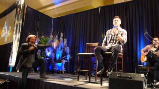 jensen Ackles singing a little Eye of the Tiger NJcon 2014 [upl. by Cathey]