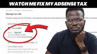 Adsense Tax How to fill Google Adsense Tax Info for non US Persons [upl. by Ellora933]