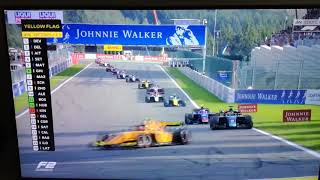 F2 Terribile incidente a SPA  Anthoine Hubert [upl. by Gene]