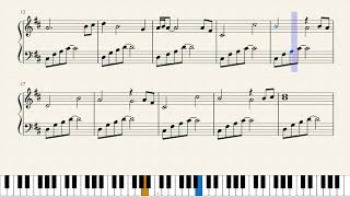 Final Fantasy VII OST  Aeriths Theme Piano Sheet [upl. by Acinod634]