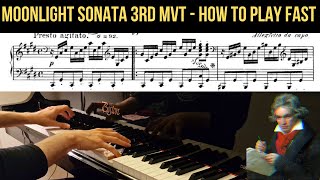 Moonlight Sonata 3rd Movement Speed amp Technique Tutorial Beethoven Sonata Op 272 [upl. by Nylannej]