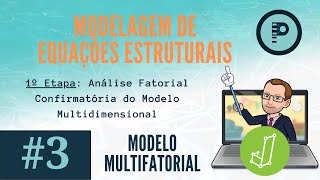 3  Modelagem de Equações Estruturais SEM no JASP Modelo Multifatorial [upl. by Adnirb374]