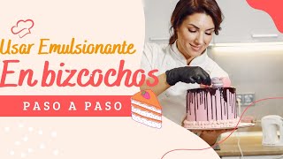 Bizcocho o Panetela con EMULSIONANTE y Batidora de MANO🍰 [upl. by Lerred]