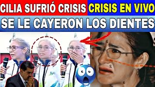 MOMENTO QUE SE LE CAEN LOS DIENTES A CILIA ESPOSA DE MADURO EN PLENA TELEVISION EN VIVO VENEZUELA [upl. by Carbrey]