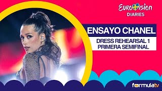 CHANEL en el Dress Rehearsal de la Semifinal 1 de EUROVISIÓN 2024 con DECLARACIONES [upl. by Chap]