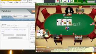 Online Poker Bot v2 at Party Poker [upl. by Newsom867]