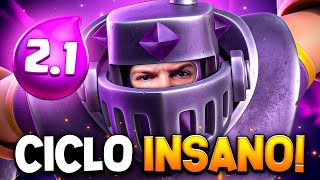 HUMILLANDO CON EL CICLO MAS RAPIDO DE MEGA CABALLERO EN CLASH ROYALE 😱 [upl. by Kooima56]