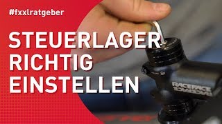 Lagerspiel am AheadSteuersatz richtig einstellen [upl. by Berte]