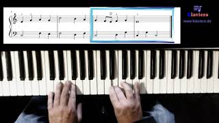 🎹Klaviera  Klavier spielen online lernen Weihnachtslied Alle Jahre wieder Noten Fingersatz [upl. by Jo Ann244]