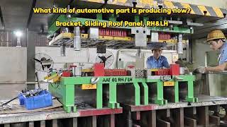 Progressive Die Production for Automotive BracketSliding Roof Panel [upl. by Durham139]