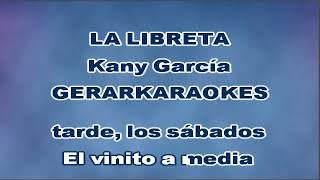 La libreta  Kany García  Karaoke [upl. by Kellina]