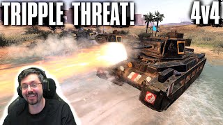 Triple Threat Mastery in 30 Minutes  4v4  Company of Heroes 3 [upl. by Ecinuahs606]