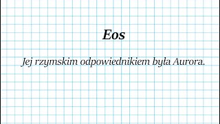 BOGOWIE ŚWIATŁA I POWIETRZA — Eos [upl. by Lanahtan]