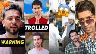 Elvish Yadav ANGRY WARNING to Him😡😳 Dhruv Rathee Trolled  His Reply PM Modi amp Rahul Gandhi [upl. by Deragon]