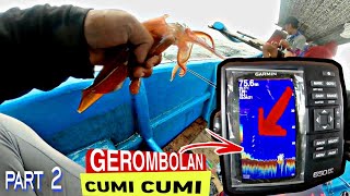 kedalaman 75 meter  ketemu gerombolan cumi [upl. by Yeh999]