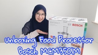 Unboxing Food Processor Bosch MCM3501M Multitalent 3 [upl. by Colan]