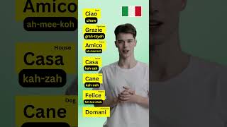 Learn Basic Italian Words and Pronunciations for Beginners  Italian Vocabulary Lesson [upl. by Ditzel]