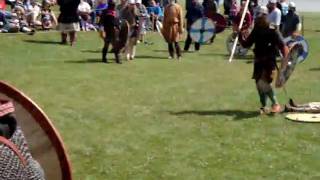 Viking reenactors at Gimli Icelandic festival 9 [upl. by Atiuqehc]