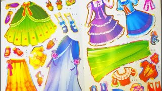 【Doll Dress Sticker】Top Model Dress Me Up Sticker Book [upl. by Nickles]