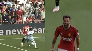 Marcus Rashford DIVE before Bruno Fernandes Penalty goal vs Nottingham Forest vs Manchester United [upl. by Lamar]