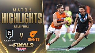 Port Adelaide v GWS Giants  SemiFinal 2023  AFL [upl. by Mettah824]