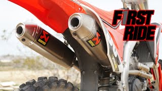 First Ride Akrapovic Evolution Full Titanium Exhaust Review [upl. by Naed932]