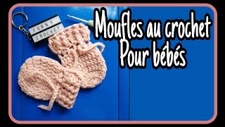 CROCHET Moufles pour bébés 👶 [upl. by Reffineg]