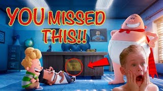 Captain Underpants Easter Eggs amp Everything You Missed [upl. by Heilman451]