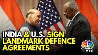 Defence Minister Rajnath Singh Visits Washington Bolsters Defence Cooperation With US  N18V [upl. by Hekking209]